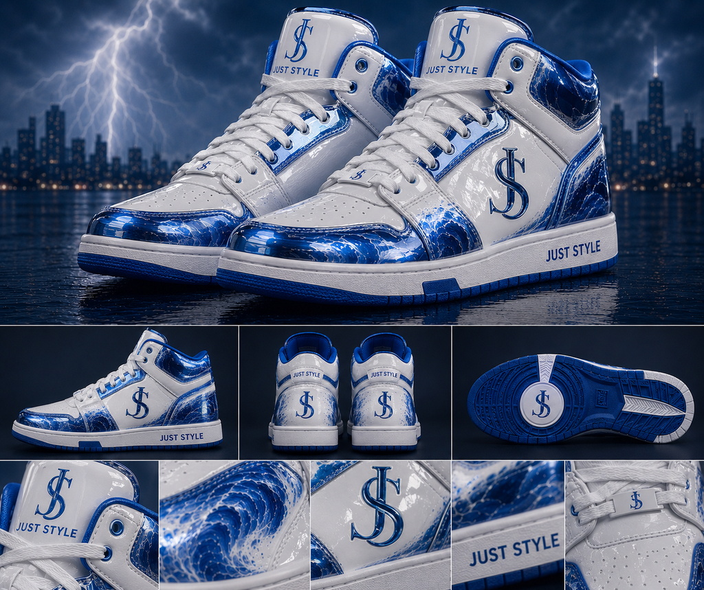Just Style Signature Premium High-Top Sneakers
