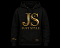 Just Style Premium Signature Sweater – Black & Gold
